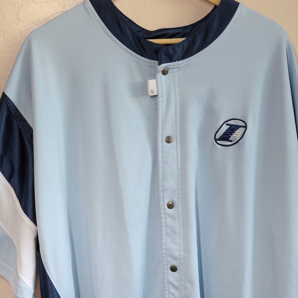 Reebok I3 Allen Iverson Button Up Jersey Shirt 3XL Light Blue Y2K Streetwear - Picture 5 of 7